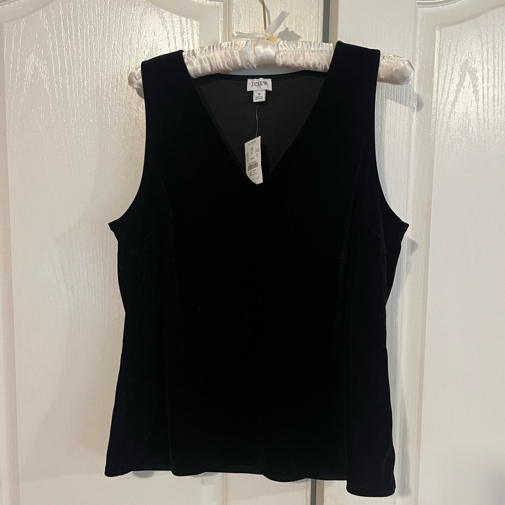 NWT J. Crew Black Sleeveless Tank Top